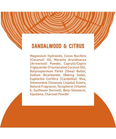 Sandalwood and Citrus Natural Deodorant for Women and Men - 24 Hour Odor Protection - Vegan & Cruelty Free - Pack of 4 - Buy Online on GoSupps.com
