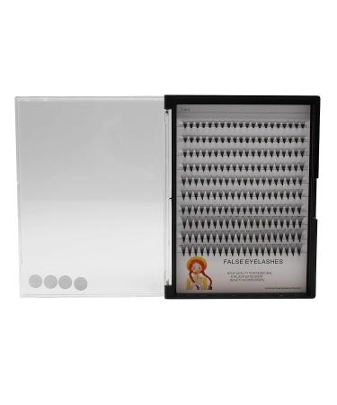 Premium Large Tray of 10 Rows Mixed Size 20 Roots Individual False Eyelashes - 0.07mm D Curl Cluster Lashes Assortment (8-10-12-14mm - Buy Online on GoSupps.com