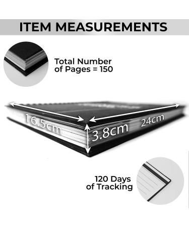 GYMENTORS Fitness Journal A5  120GSM Paper Workout Journal with Hardcover & Quality Spiral Binding- 120 Days Workout Log for Tracking Progress & Nutrients Preferences- Including Measuring Tape & Pen - Buy Online on GoSupps.com