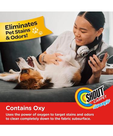Shout Carpet Stain Remover & Odor Eliminator - 32oz Spray | Removes Tough Urine Stains, Prevents Retracking | Safe for Kids & Pets | Fresh Scent | Pack of 1 - Buy Online on GoSupps.com