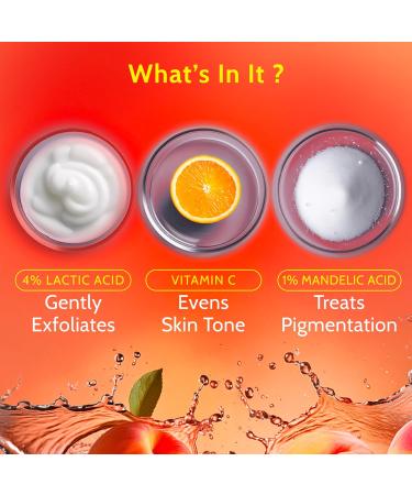 Under-Arm Roll-On Deodorant With 5% Lactic Acid & 1% Mandelic Acid Prevents Odour Brightens Skin & Exfoliates Underarm Long Lasting Peach Fragrance For Unisex 1.4 fl oz. 1.4 Fl Oz (Pack of 1) Peach - Buy Online on GoSupps.com