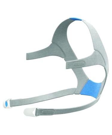 ResMed Airfit/AirTouch F20 Headgear - Replacement Headgear - Extra Soft with Plush Straps - Large, Blue 1 Count (Pack of 1) Blue