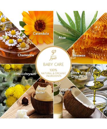 Changing Cream - Baby Moisturizing Cream - Organic Beeswax Cream - Extra Virgin Olive Oil & Essential Oils - by Fysio Natural Cosmetics - For Face and Body - 50ml - Protects and heals skin from diaper - Buy Online on GoSupps.com