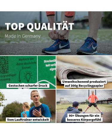 Runnersflow Marathon Fitness Poster | 12-Week Training Plan for Jogging | 50x70 cm Gym & Workout Poster - German Edition - Buy Online on GoSupps.com