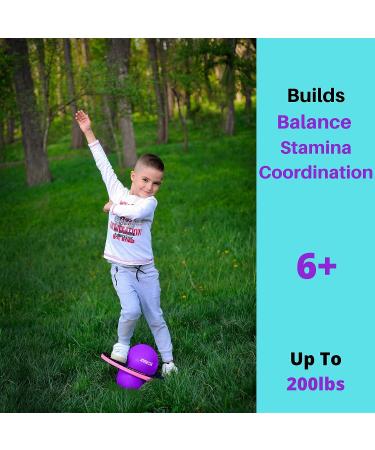 Pogo Ball Balance Board - Fun Hopper for Kids and Adults | Easter Gift | Ages 6+ | Dark Night - Buy Online on GoSupps.com