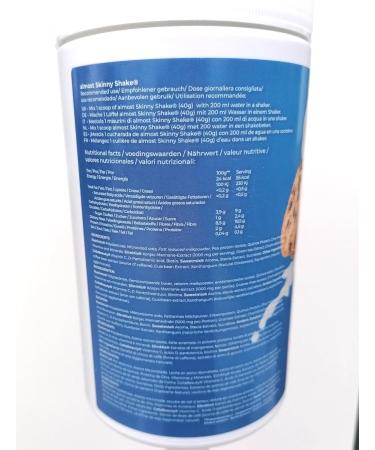 CleanFoods AlmostSkinny Shake Cookies & Cream 600g I Meal Replacement - Diet Shake I Cookies & Cream Flavor I Only 55 Calories Per Meal I With 22 Vitamins & Minerals - Buy Online on GoSupps.com