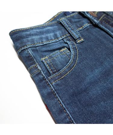 KIDSCOOL SPACE Baby Little Boys Jeans | Elastic Band | Straight Fit Ripped Denim Pants | 3-4 Years | Deepblue-2523 - Buy Online on GoSupps.com
