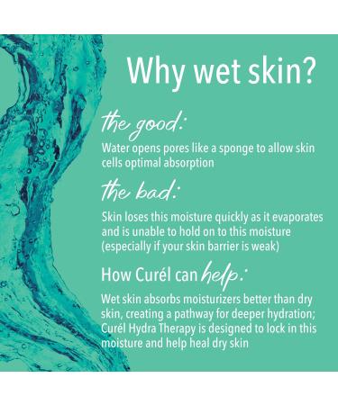 Curel Hydra Therapy In Shower Lotion Wet Skin Moisturizer for Dry or Extra-dry Skin with Advanced Ceramide Complex 12 Oz Pack of 2 - Buy Online on GoSupps.com