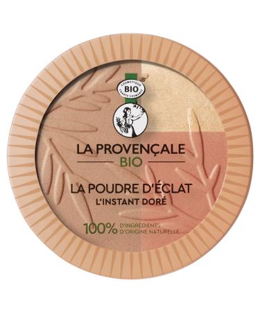 La Proven ale Organic Instant Golden Radiance Powder 3 in 1: Sun Powder Blusher Complexion Illuminator - 100% Natural Ingredients - Bronzing Powder for Face Good Looking Effect