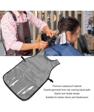 Sonew Waterproof Hairstylist Apron Lightweight Breathable Net Adjustable Barber Apron with Large Pocket for Salon Home - Buy Online on GoSupps.com