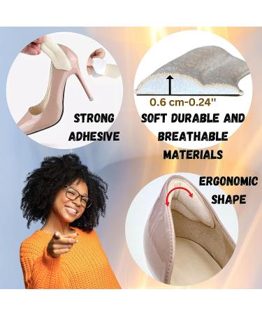 6 Pairs Premium Heel Grips - Self-Adhesive Cushions for Women and Men Shoes - Blister Prevention and Comfort - Heel Inserts and Pads for Perfect Fit - Buy Online on GoSupps.com