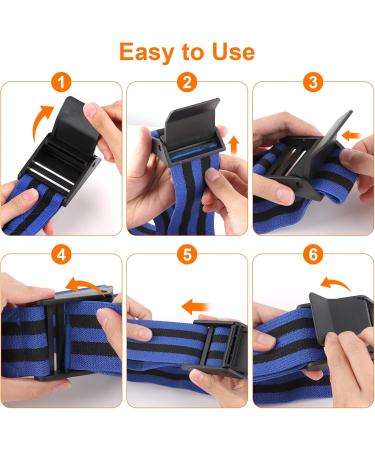 2 Pcs Occlusion Bands for Glute Adjustable Blood Flow Restriction Bands for Booty Workout Enhance Strength and Tone Ideal for Muscle Building Home or Gym Fitness Suitable for Women and Men - Buy Online on GoSupps.com