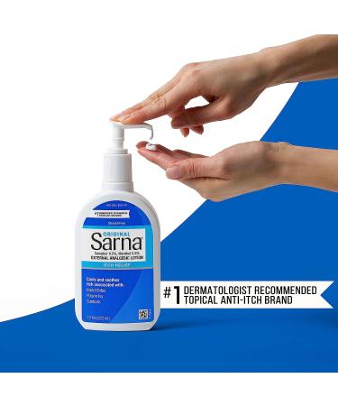 Sarna Original Anti-Itch Lotion | Steroid-Free Relief for Dry Skin, Insect Bites, Sunburns, Poison Ivy | 7.5 oz - Buy Online on GoSupps.com
