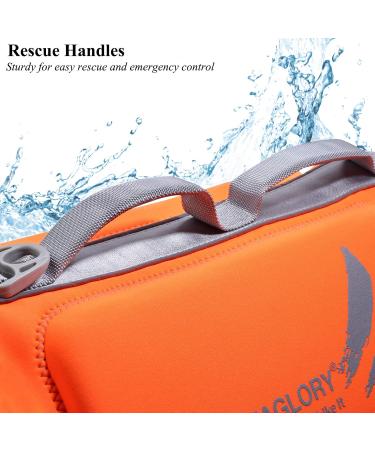 Vivaglory Light Lifeguard for Dogs | Skin-Friendly Neoprene Dog Swimming Vest for Large Dogs | D-Ring & Quick Lock | Orange L (64-71cm) - International Shipping Available - Buy Online on GoSupps.com