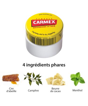 Carmex Original Pot 7.5g - Soothing Lip Balm for Dry Lips | Ships Worldwide - Buy Online on GoSupps.com