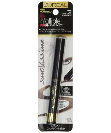 L'Oreal Paris Infallible Smokissime Powder Eyeliner Taupe Smoke 703 - 0.03oz (Pack of 1) - Buy Online on GoSupps.com