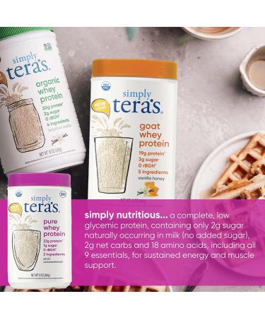 Teraswhey Simply Pure Whey Protein - Plain 12 oz | Natural Plant-Based Protein - Buy Online on GoSupps.com
