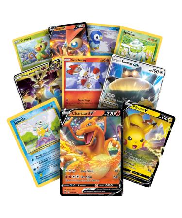 Golden Groundhog TCG Bundle - Including 10 Oversize/Jumbo Cards (Variety of Random Basic, Promo, and Ultra Rare Cards Such as V, GX, and More)
