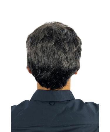 WIG ME UP Short Wavy Men's Wig - Thick Dark Brown with Grey Highlights CM-195-3+613 | International Shipping Available - Buy Online on GoSupps.com