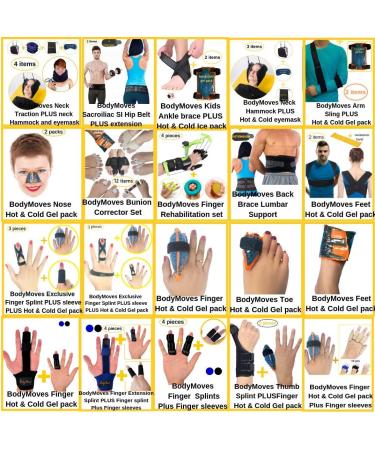 BodyMoves Finger Splint - Ideal for Trigger Finger, Mallet Finger, and Post-Operative Care (Midnight Black) - Buy Online on GoSupps.com