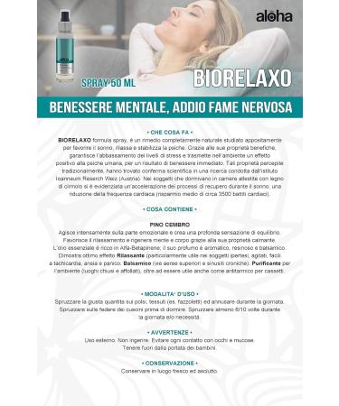 ALOHALABS Aloha BioRelaxo supplement antistress relaxation mood anxiety stress hunger nervous 50ml - Buy Online on GoSupps.com