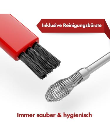 Neumann Reusable Stainless Steel Ear Cleaning Set | Premium Ear Wax Remover with Handy Storage Box Loop Spiral & Spoon Shapes Silver Ear Cleaner for Adults - Buy Online on GoSupps.com