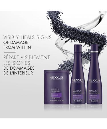 Nexxus Keraphix Gift Set for Damaged Hair with Shampoo Conditioner and Treatment Masque made with Keratin Protein and Black Rice 3 Count - Buy Online on GoSupps.com