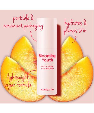 BANILA CO Blooming Youth Multi-Balm Stick | Hydration On-the-Go with Peach Collagen & Hyaluronic Acid - Perfect Under or Over Makeup - Buy Online on GoSupps.com