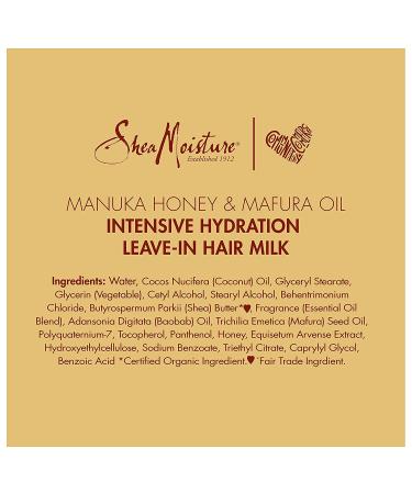 SheaMoisture Manuka Honey & Mafura Oil Hair Milk - 8 oz - Buy Online on GoSupps.com