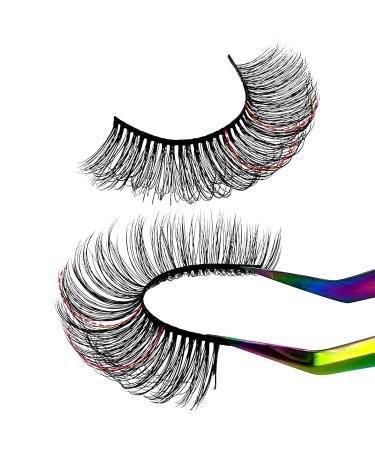 Russian Strip D Curl Lashes | 18mm Faux Mink Eyelashes | 7 Pairs Volume & Wispy Natural Look - Buy Online on GoSupps.com