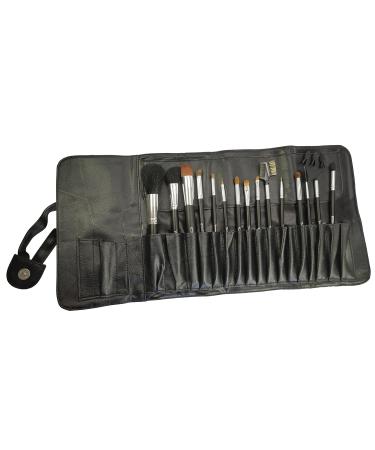 Fantasia 14-Part Professional Makeup Brush Set - High-Quality Natural Hair Brushes with Replacement Applicators - Luxury Synthetic Leather Pocket - Perfect for All Makeup Lovers - Buy Online on GoSupps.com