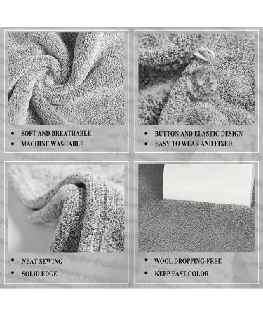 Super Absorbent Bamboo Hair Towels - 2-Piece Microfiber Shower Turban for Curly & Thick Hair | Quick Drying & Anti-Frizz - Buy Online on GoSupps.com