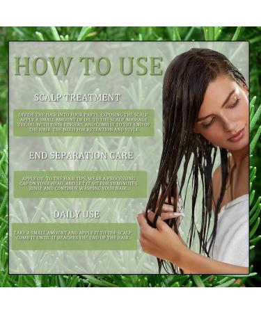 Buy Rosemary Oil for Hair - 2 Pcs 59ml | Nourish Scalp Reduce Hair Loss Promote Healthy Growth - Buy Online on GoSupps.com