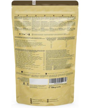 Nutri+ Vegan Protein Powder - 1kg Banana Flavor | 84.1% Vegetable Protein Lactose & Gluten-Free Ideal for Shakes - Buy Online on GoSupps.com