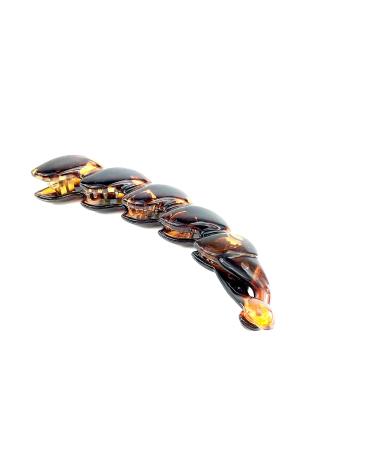 2 Pack Banana Hair Clips - Black & Brown Twisted Hair Combs for Women - Stylish Fish Grip Accessories - Buy Online on GoSupps.com