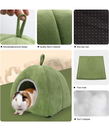 RANYPET Guinea Pig Bed 2 Pack - Washable Guinea Pig Cage Accessories Small Animal Bed Hideout for Guinea Pig Chinchilla Hamsters Hedgehog - Buy Online on GoSupps.com