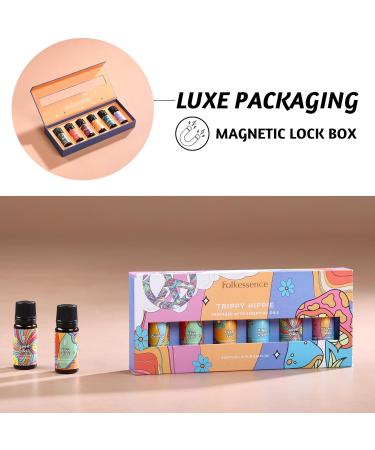 Shop Folkulture Essential Oil Set - Patchouli & Cedarwood Diffuser Oils | 6 Scents for Home Fragrance | Aromatherapy Oil Set 0.06 Fl Oz - Buy Online on GoSupps.com