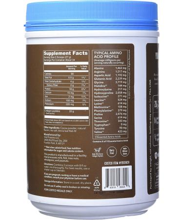 Vital Protein Collagen Peptides 32.56 Oz - Grass Fed, Paleo Friendly, Chocolate Flavor - Gluten/Dairy/Sugar Free - Buy Online on GoSupps.com