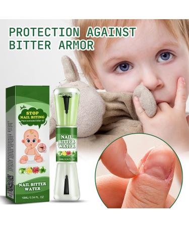 Stop Nail Biting with Double-Action Anti Nail Biting Polish - Clear Varnish for Kids & Adults Dual-Ended Stop and Grow Nail Biter Stopper - Buy Online on GoSupps.com