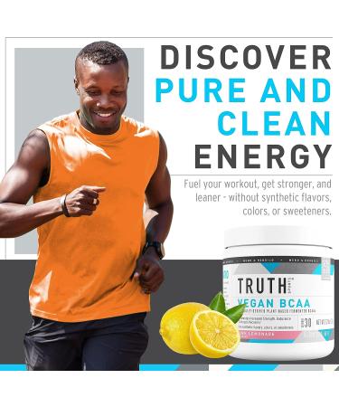 Truth Nutrition Vegan BCAA Powder- 2:1:1 Ratio Natural BCAAS Amino Acids Powder for Energy  Muscle Building  Post Workout Recovery Drink for Muscle Recovery (Pink Lemonade  30 Servings) - Buy Online on GoSupps.com