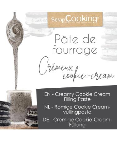 ScrapCooking - P te de Fourrage Cr meux Cookie Cream 200 g - Pour Fourrer Tablettes clairs Macarons G teaux B ches de No l Cookies Cheesecakes & P tisseries - 4636 - Buy Online on GoSupps.com