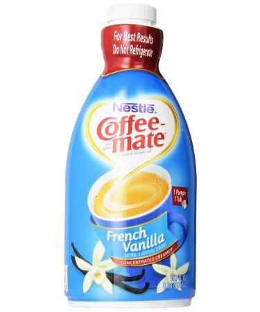 Nestle Coffee Mate Coffee Creamer, French Vanilla bottle with Pump, 50.7 Oz