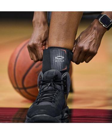 Shock Doctor Adult Ultra Wrap Lace Ankle Brace - Maximum Support & Adjustable Compression - Black Large - International Shipping Available - Buy Online on GoSupps.com