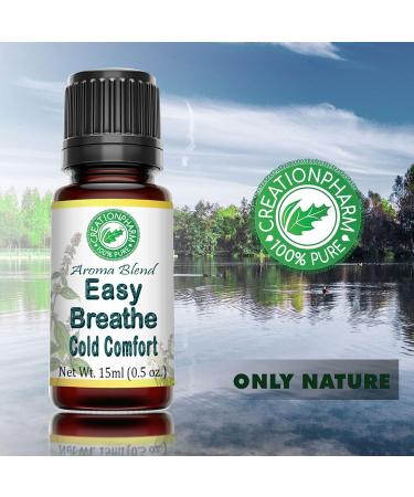 Easy Breathe Essential Oil Blend | Peppermint Eucalyptus & More | Aromatherapy by Creation Pharm - International Shipping Available - Buy Online on GoSupps.com