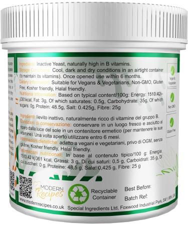 Special Ingredients Nutritional Yeast Flakes 1kg - Premium Quality Vegan Friendly Non GMO Gluten Free - Recyclable Container - Buy Online on GoSupps.com