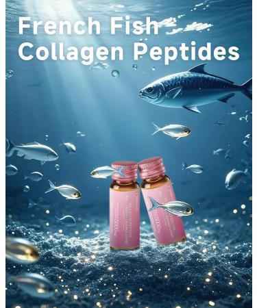 Ageless Beauty Marine Collagen Drink, Liquid Collagen from French with 5,000mg Hydrolyzed Collagen, Korean Collagen Tripeptide and Skipjack Elastin Peptide, Supports Skin, Less Wrinkles, 0 Additives - Buy Online on GoSupps.com