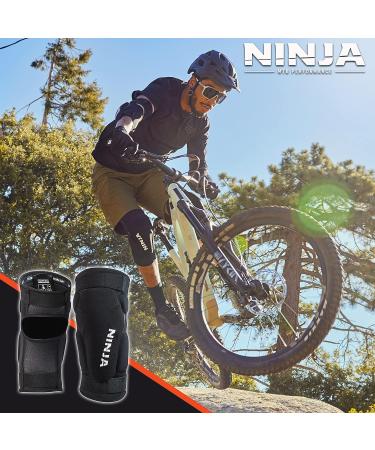 Ninja MTB Hooligan Knee Pad - Heavy Duty Protection for Mountain Bike and BMX Riders - Unisex, Medium Size - Buy Online on GoSupps.com