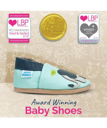 Blue Elephant Baby Shoes | Soft Sole Leather Toddler Shoes 0-6 Months | Baby Boy & Girl Walking Shoes - Buy Online on GoSupps.com