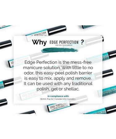 Edge Perfection Original Easy Peel Polish Barrier - 0.25 Fl Oz - Quick-Drying Liquid Latex for Flawless Manicures & Pedicures - Buy Online on GoSupps.com