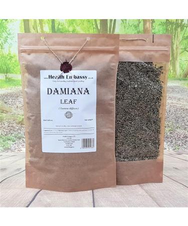 Health Embassy Damiana Leaf Tea | Damiana Feuille Tisane | Turnera diffusa | Loose Herbal Tea (50g) - Buy Online on GoSupps.com